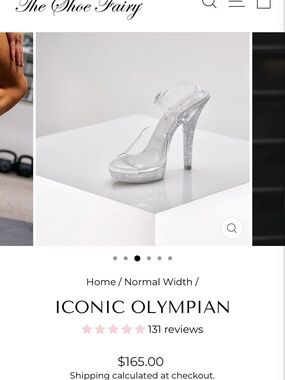 Iconic Olympian Clear Heels by The Shoe Fairy